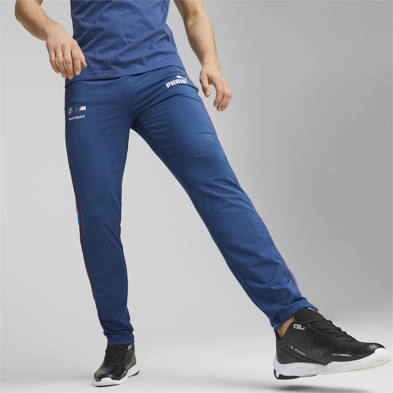 Men's PUMA BMW M Motorsport MT7 Slim Fit Track Pants in Black/Blue size L
