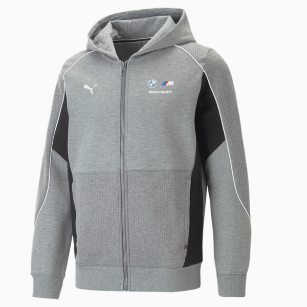 Campera con capucha de deporte para hombre BMW M Motorsport, Medium Gray Heather, large-ARG