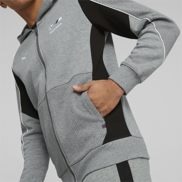 Campera con capucha de deporte para hombre BMW M Motorsport, Medium Gray Heather, large-ARG