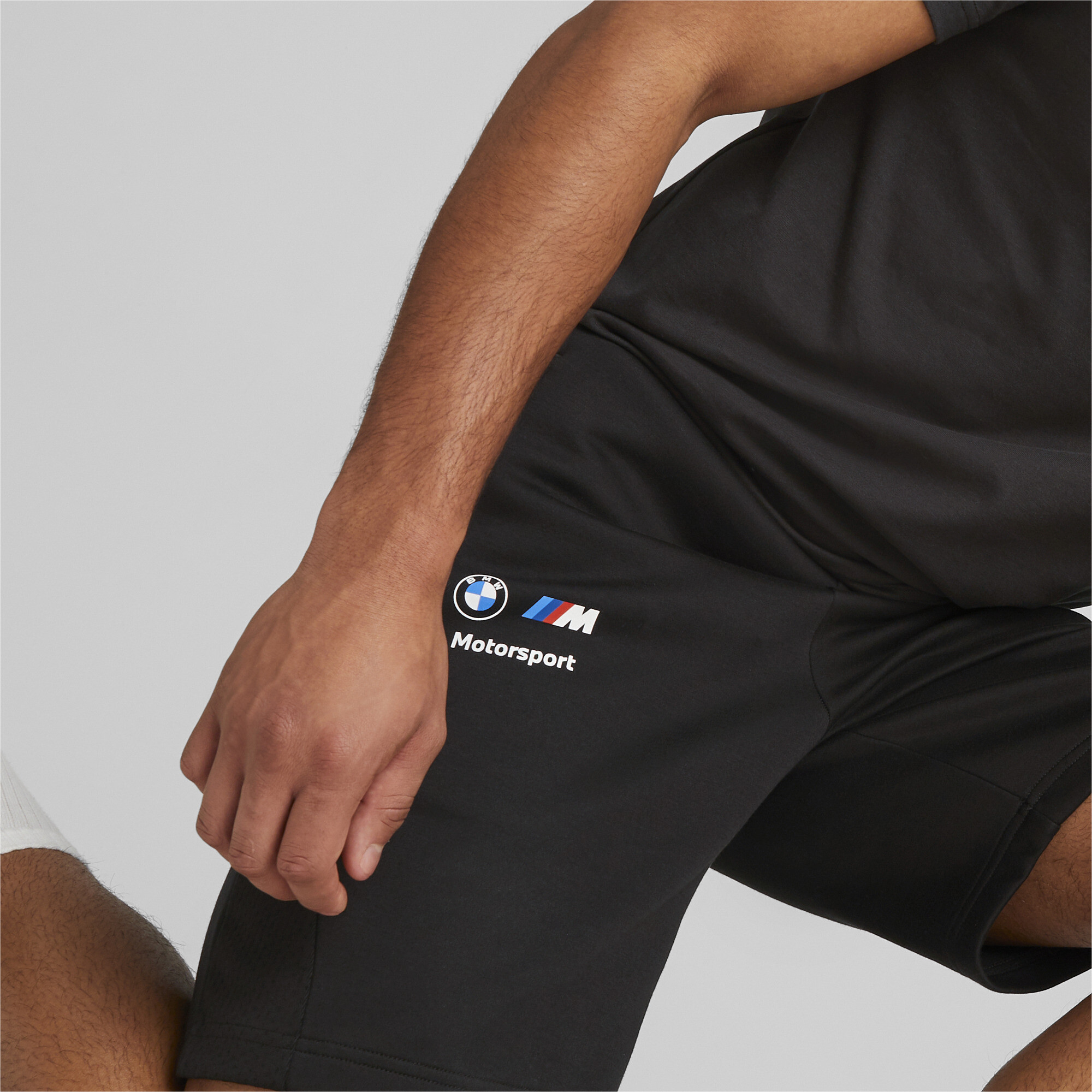 Men's Puma BMW M Motorsport Sweat Shorts, Black, Size L, Clothing