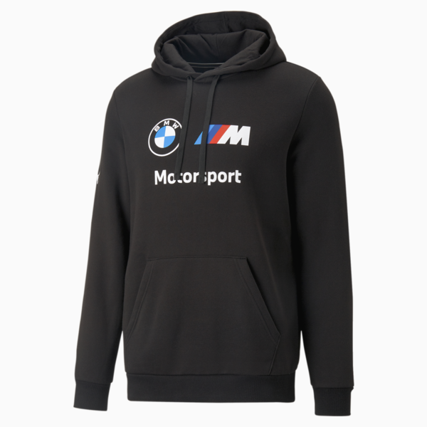 BMW M Motorsport ESS Fleece Hoodie Men, PUMA Black, large-ZAF