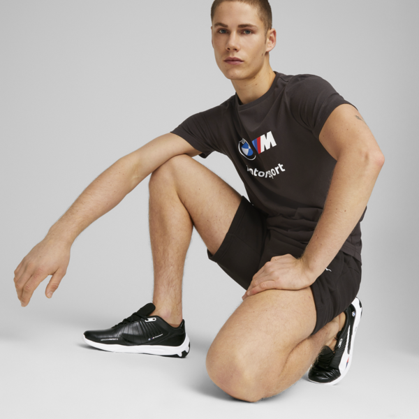 BMW M Motorsport Essentials Logo Tee Men, PUMA Black, large-ZAF
