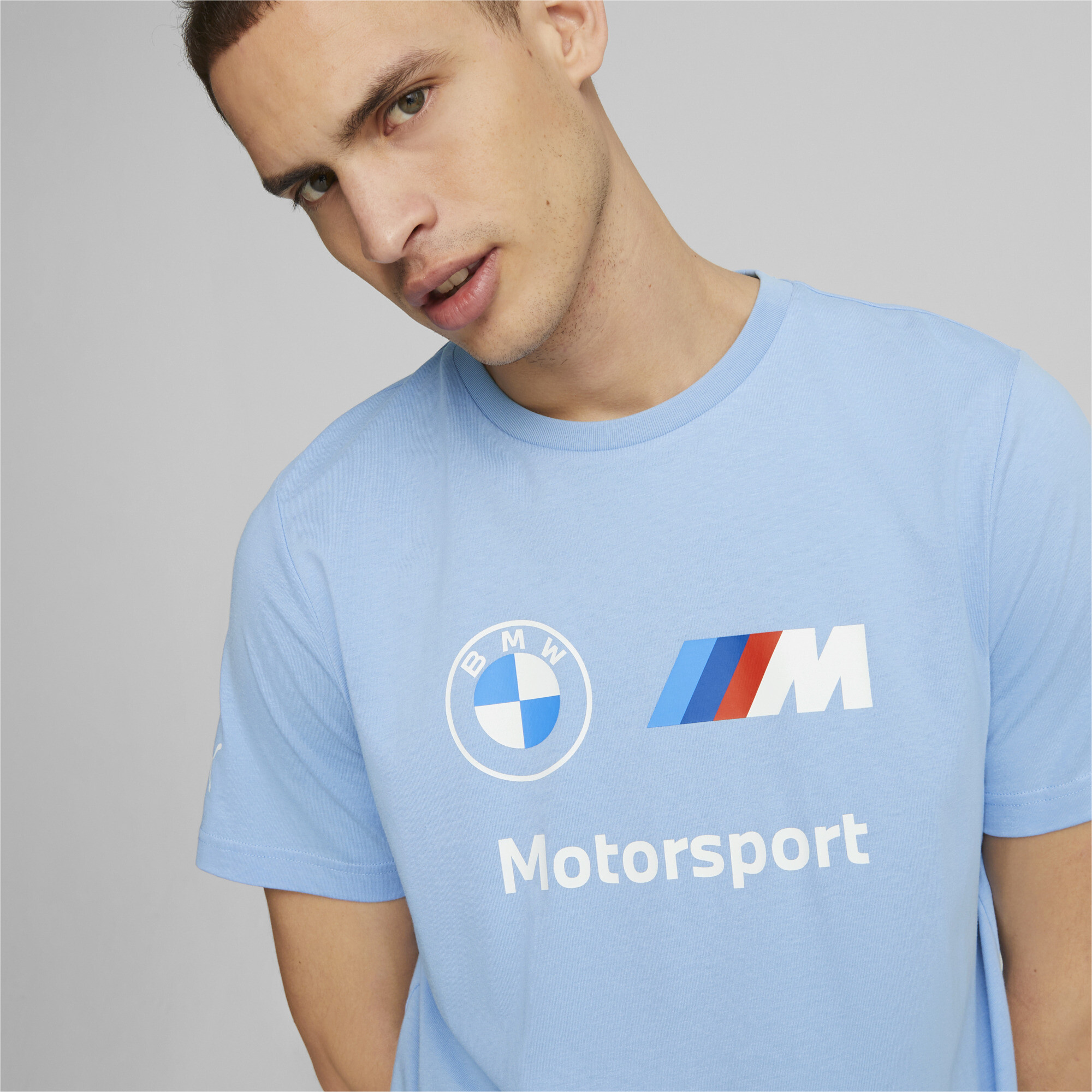 Men's Puma BMW M Motorsport ESS Logo T-Shirt, Blue, Sport