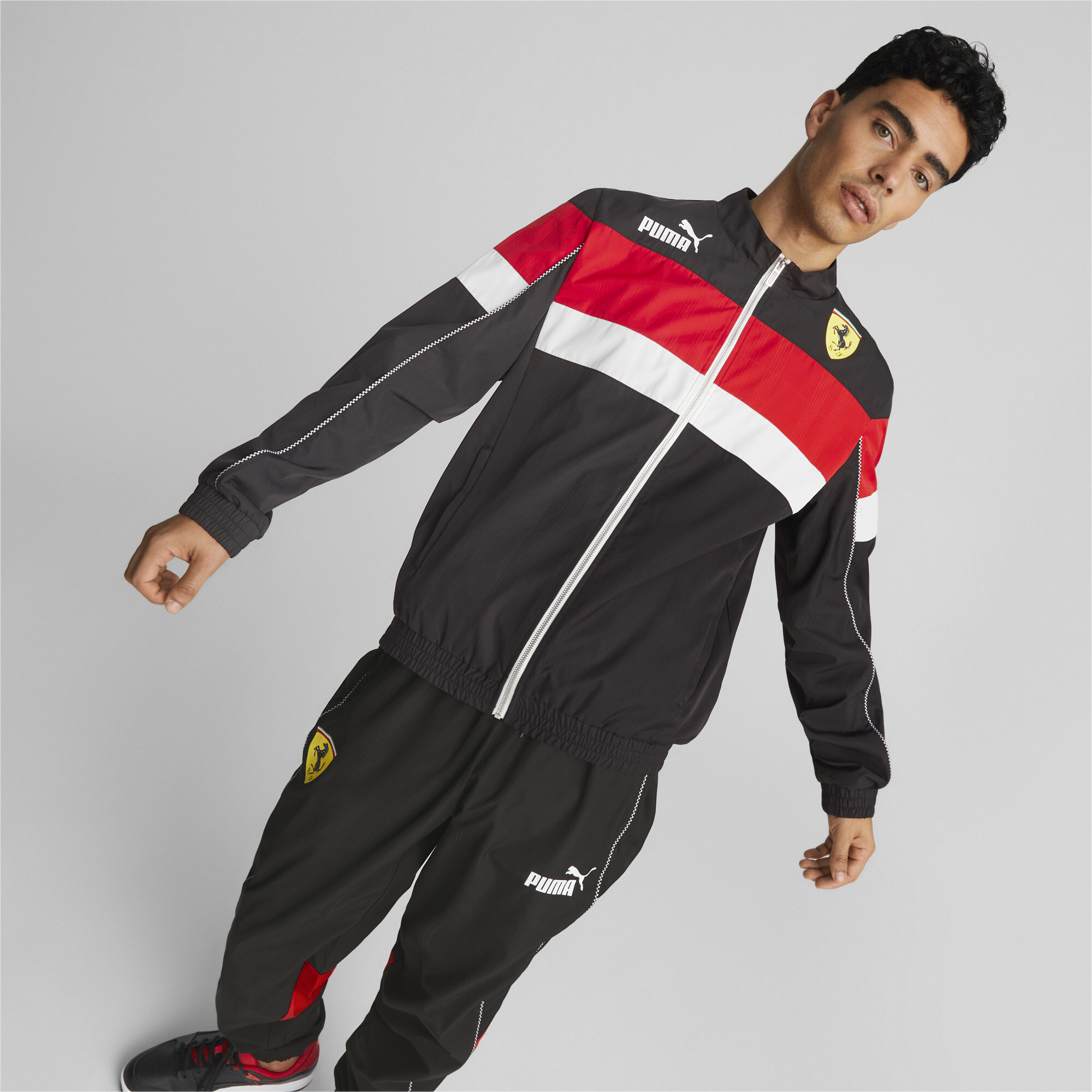 Men's Puma Scuderia Ferrari SDS Jacket, Black, Size M, Clothing