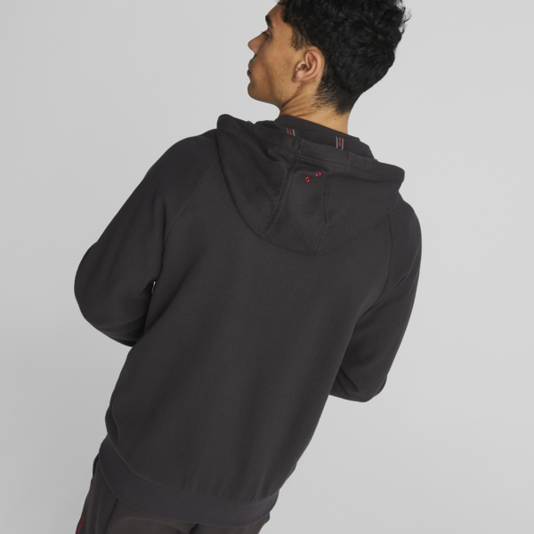 Scuderia Ferrari Race Long Sleeve Hoodie Men, PUMA Black, large-ZAF