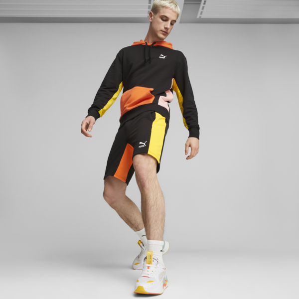 Shorts CLASSICS Block, PUMA Black-Hot Heat, large-ARG