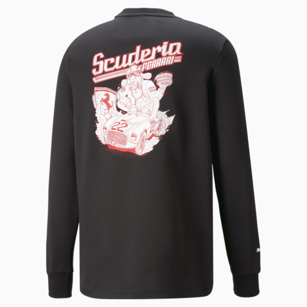 Scuderia Ferrari Race Graphic Crew Tee Men, PUMA Black, large-ZAF