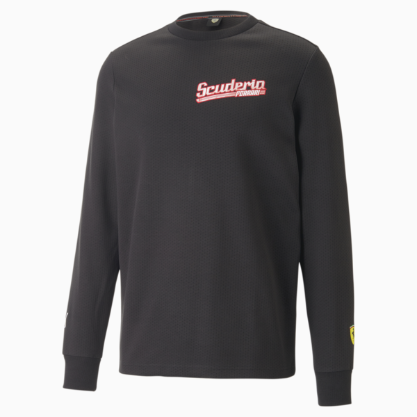 Scuderia Ferrari Race Graphic Crew Tee Men, PUMA Black, large-ZAF