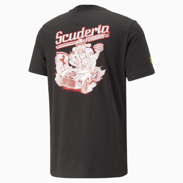 Scuderia Ferrari Graphic Tee Men, PUMA Black, large-ZAF