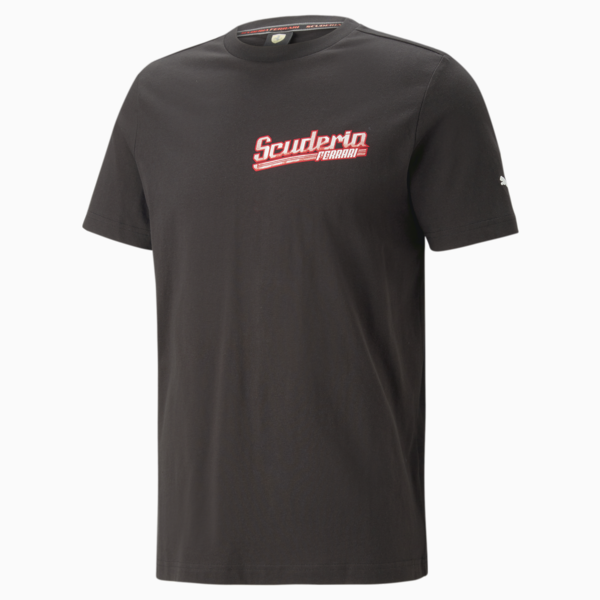 Scuderia Ferrari Graphic Tee Men, PUMA Black, large-ZAF