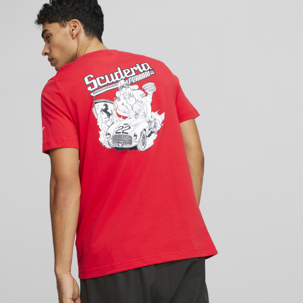 Scuderia Ferrari Graphic Tee Men, Rosso Corsa, large-ZAF