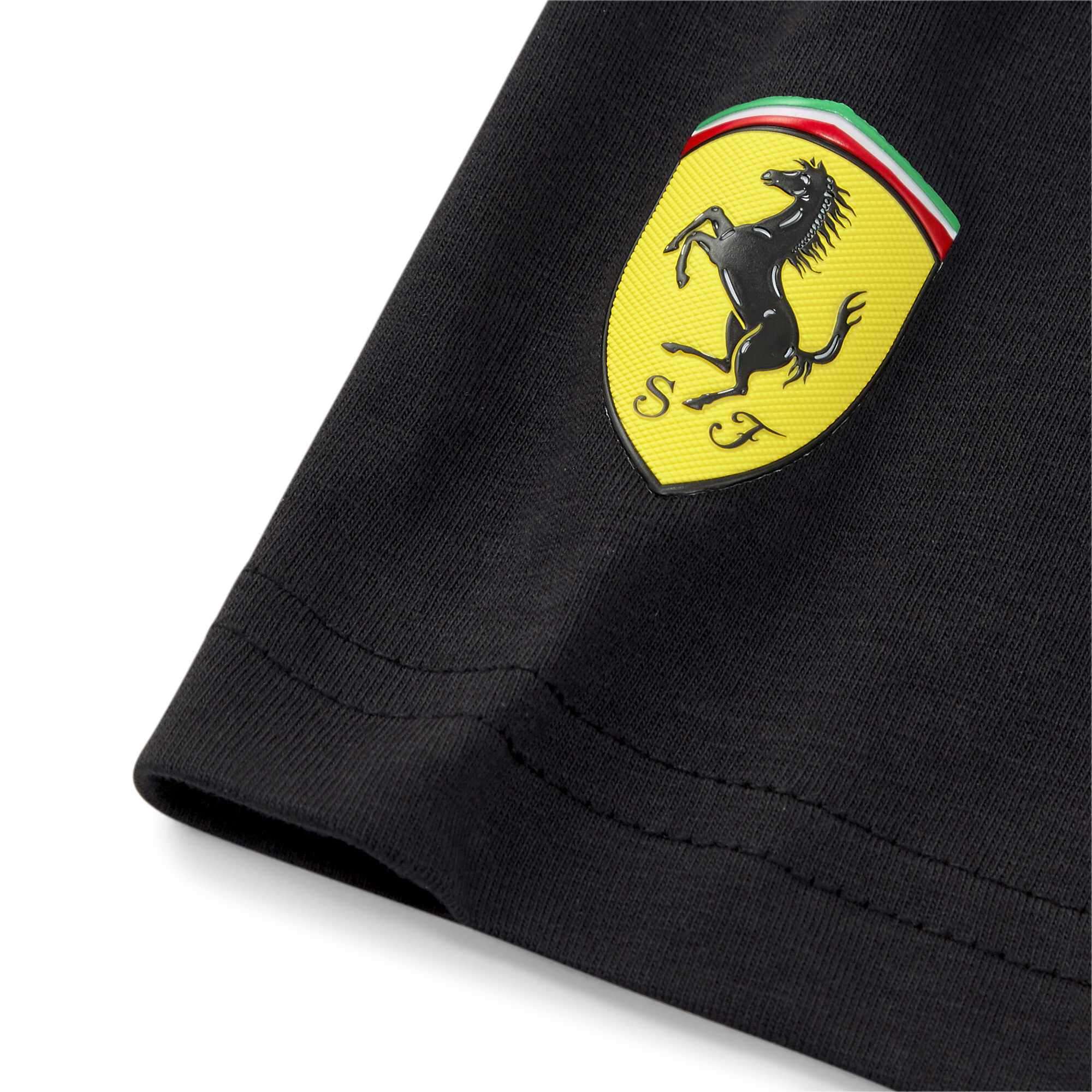 Men's PUMA Scuderia Ferrari Race Big Shield Tonal T-Shirt Men In 10 - Black, Size Medium