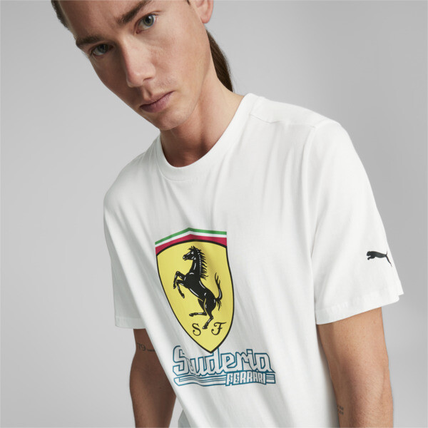 Scuderia Ferrari Heritage Tee Men, PUMA White, large-ZAF