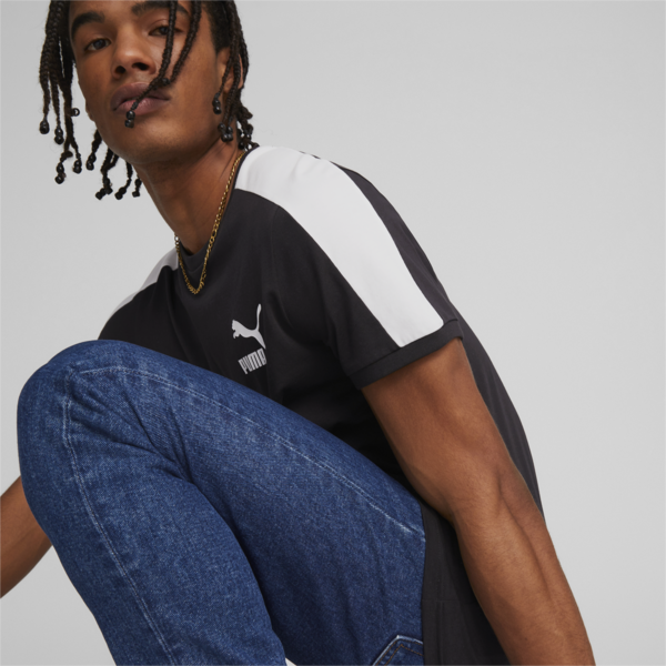 Playera para hombre T7 Iconic, PUMA Black, large-MEX