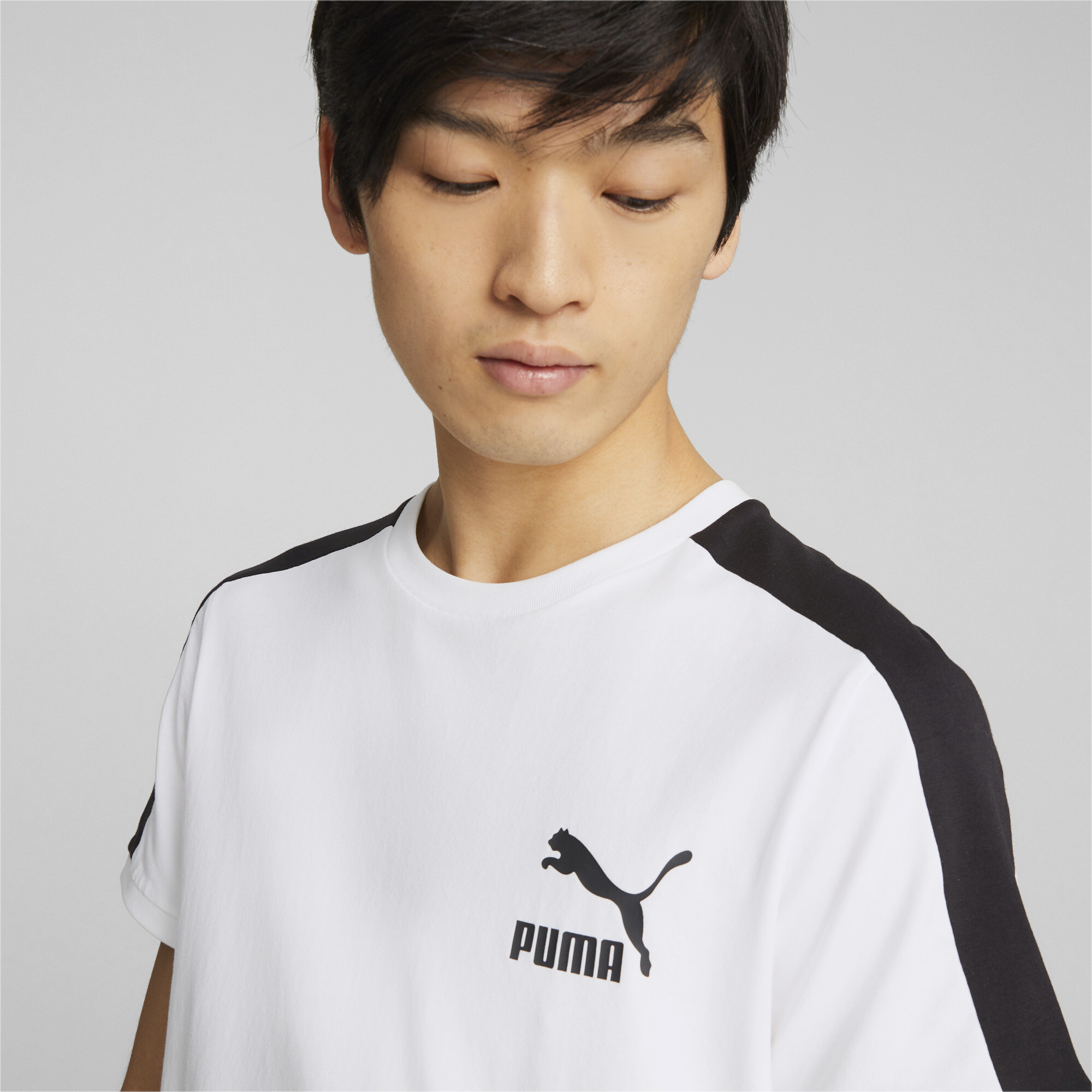 Men's Puma T7 Iconic T-Shirt, White, Size S, Clothing