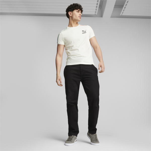 Remera deportiva para hombre T7 Iconic, Warm White-green fog, large-ARG