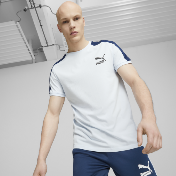 Remera deportiva para hombre T7 Iconic, Icy Blue-persian blue, large-ARG