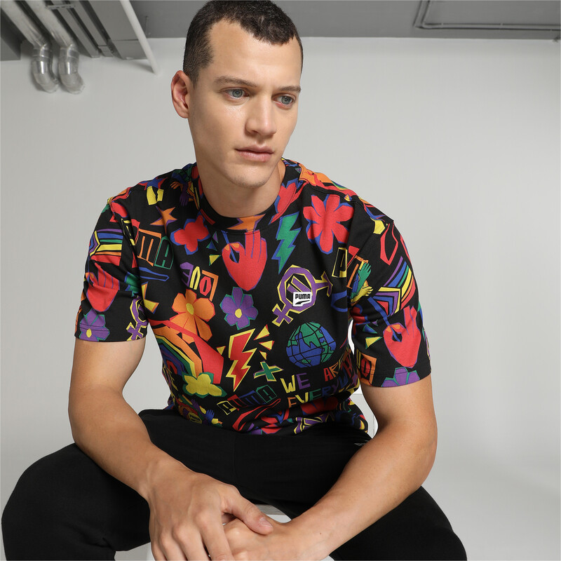 

PUMA Downtown Pride We Are Everywhere Printed Unisex Relaxed Fit T-shirt