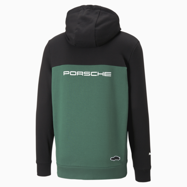 Porsche Legacy Hooded Sweat Jacket Men, Vine-PUMA Black, large-MEX