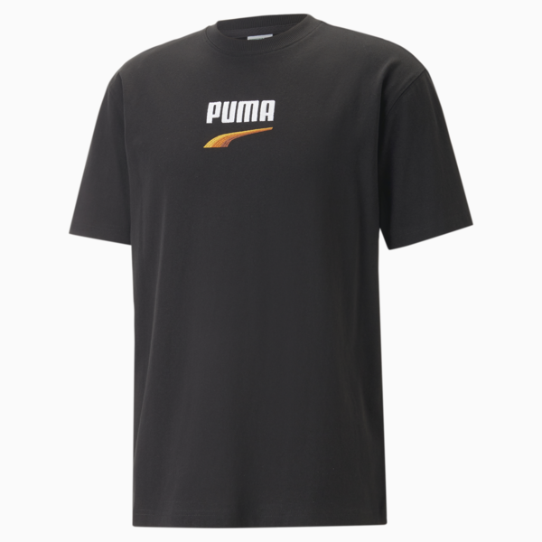 Remera para hombre DOWNTOWN Logo, PUMA Black, large-ARG
