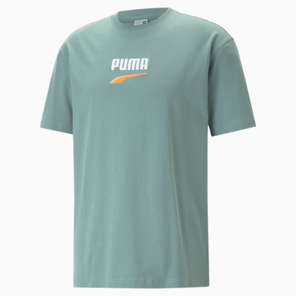 Remera para hombre DOWNTOWN Logo, Adriatic, large-ARG