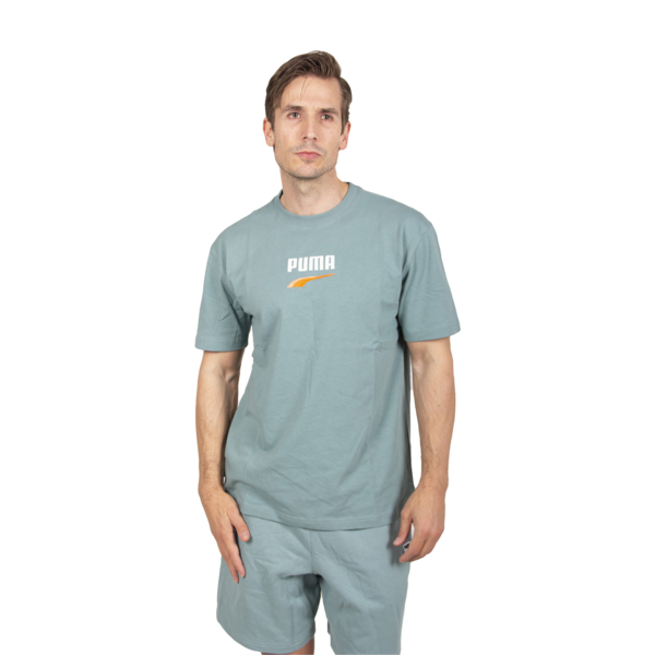 Remera para hombre DOWNTOWN Logo, Adriatic, large-ARG