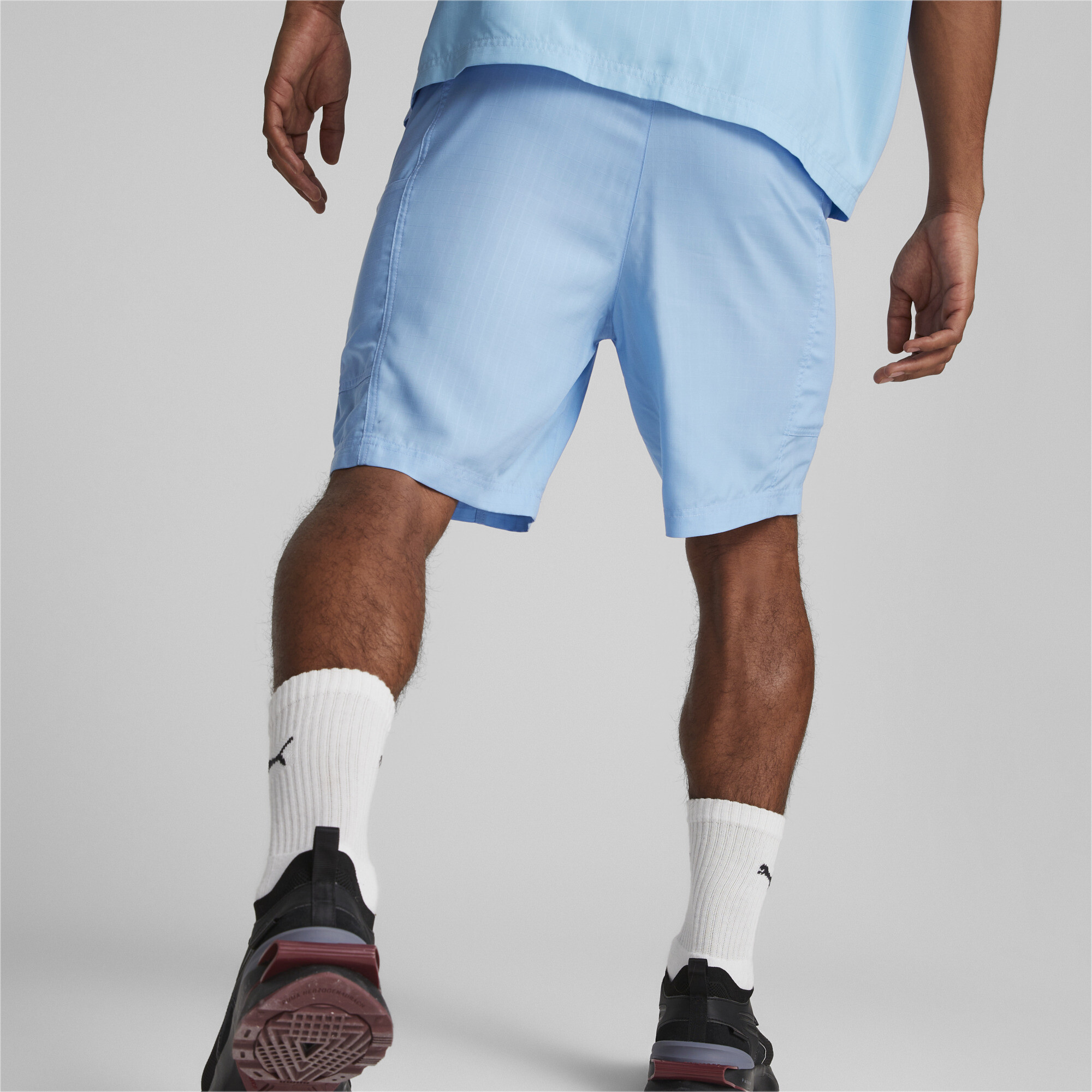 Men's PUMA Downtown Shorts Men In Blue, Size XS