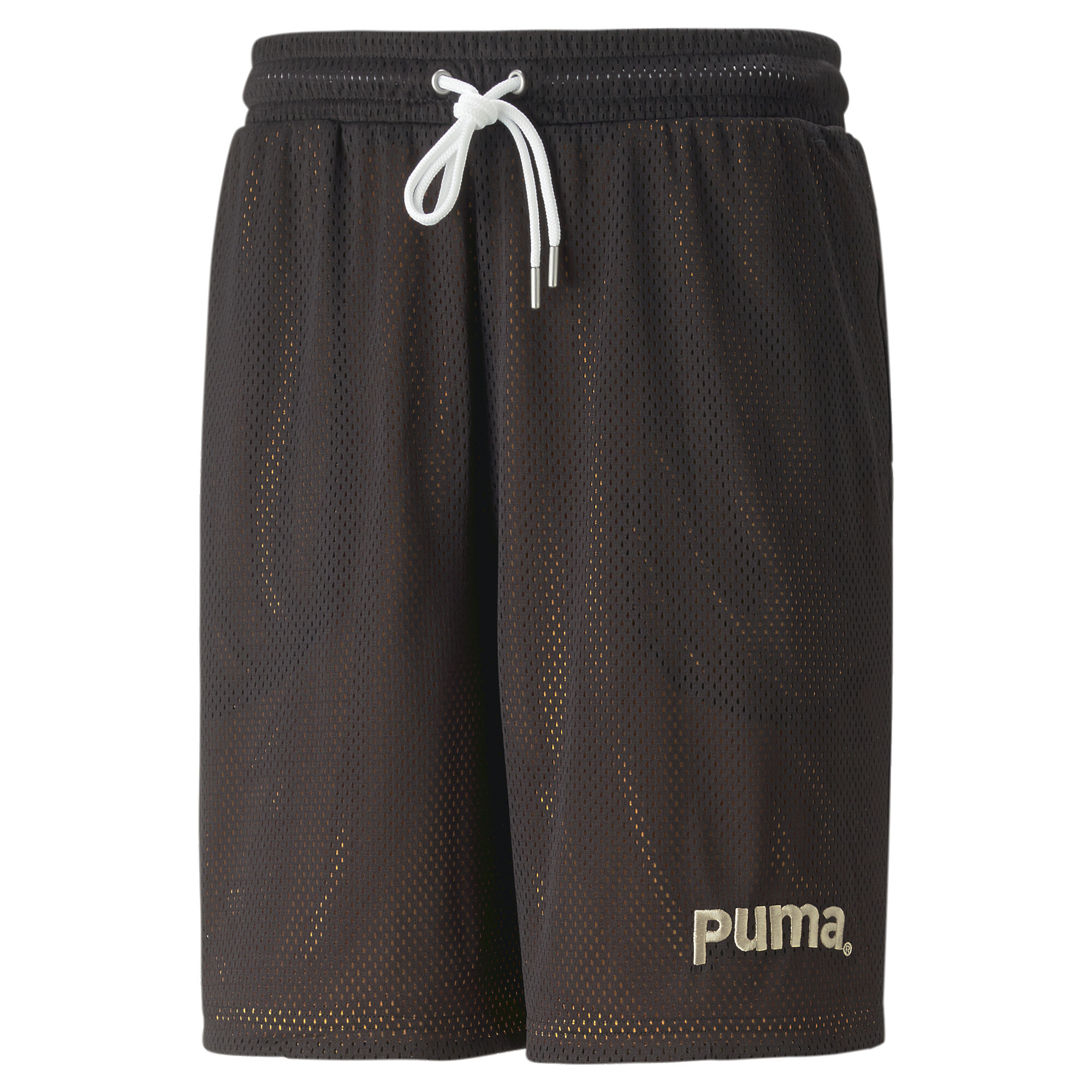Men's PUMA Team 8 Mesh Shorts Men In Black, Size XL