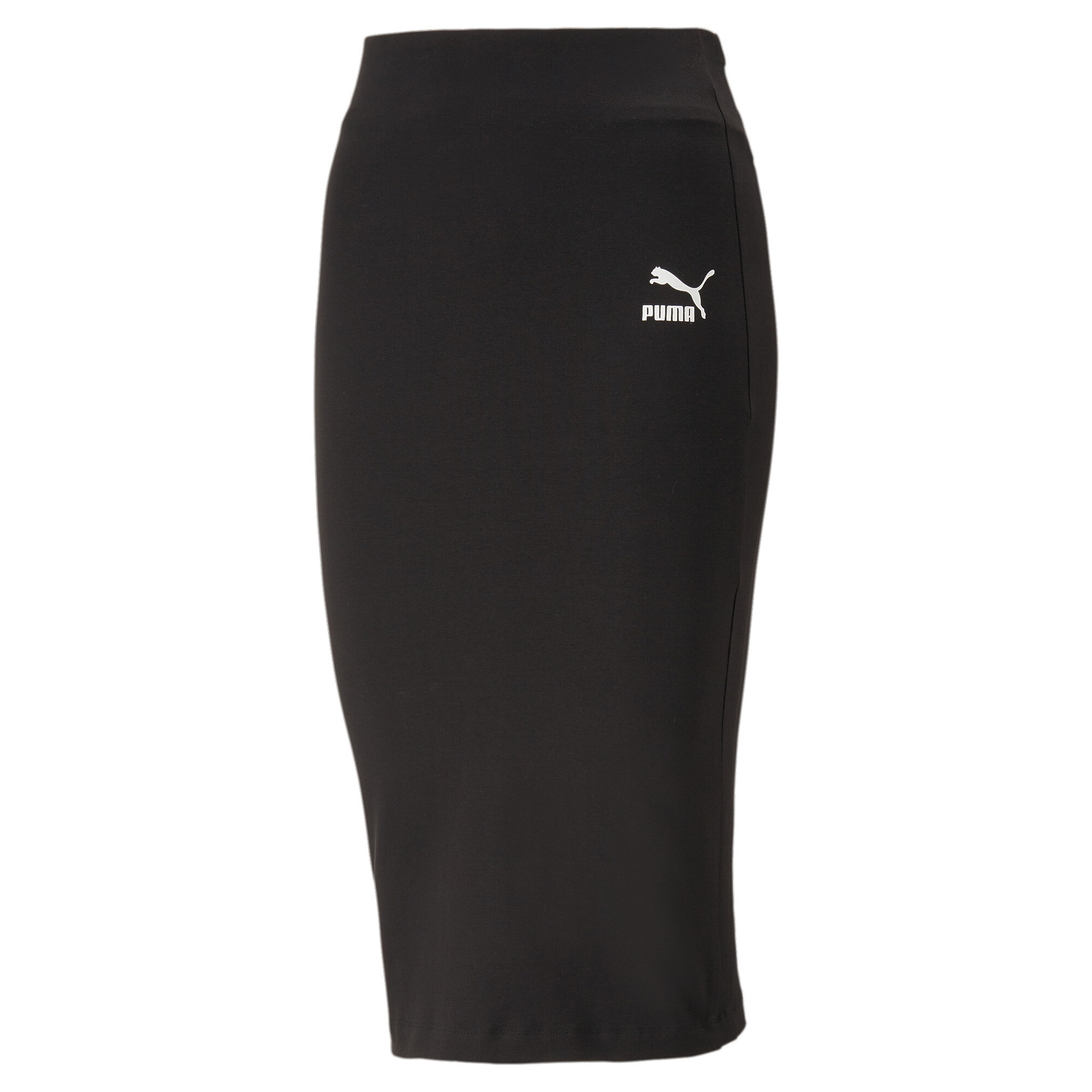Women's PUMA T7 Long Skirt Women In Black, Size Medium