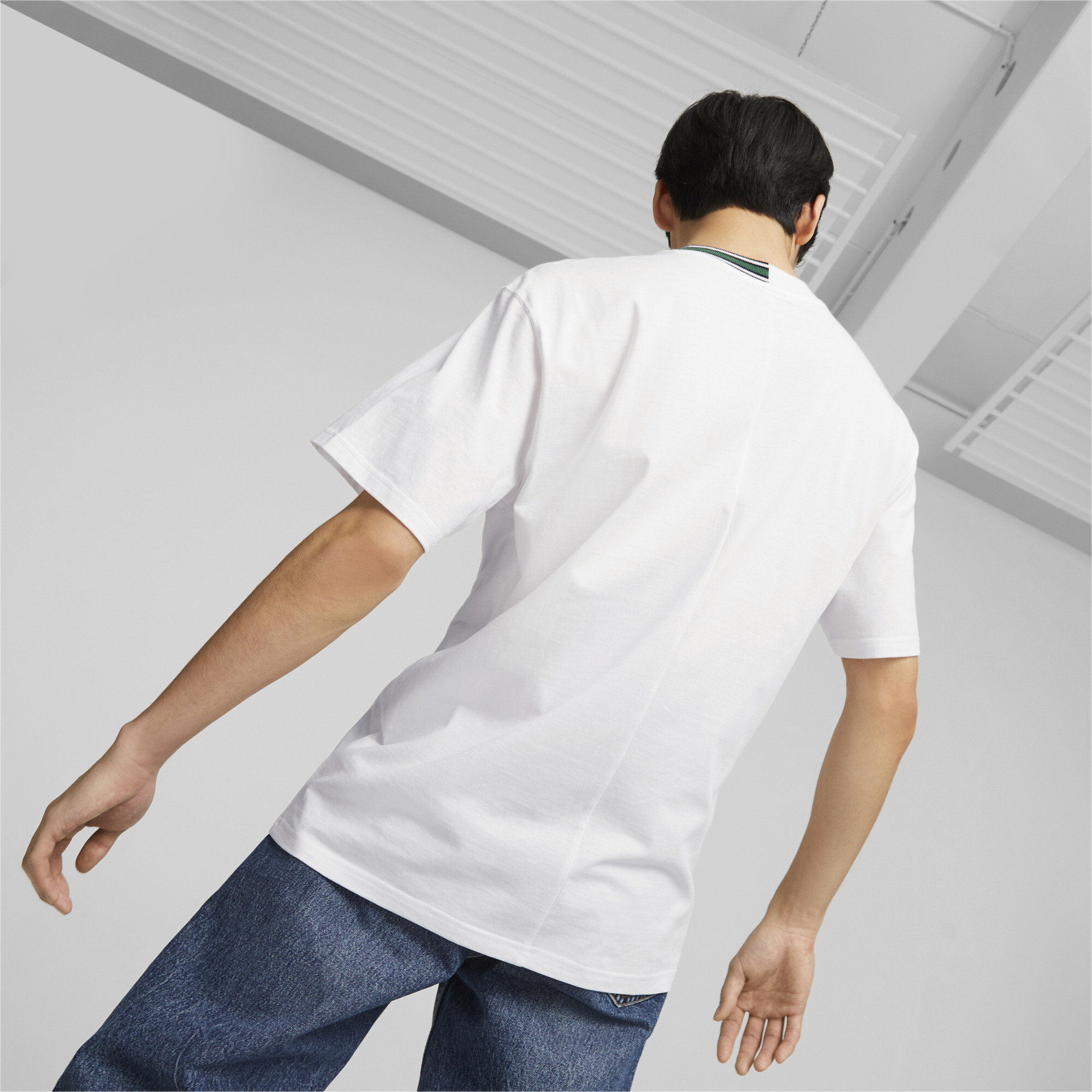 Men's Puma Classics T-Shirt, White, Size XS, Lifestyle