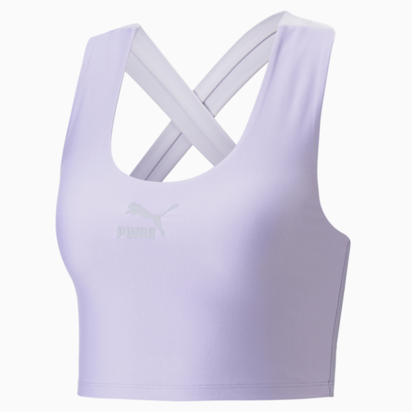 Top corto para mujer T7, Vivid Violet, large-ARG