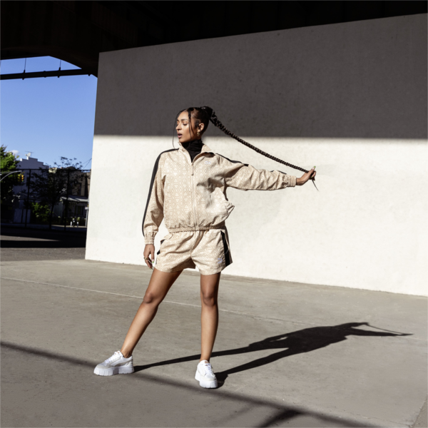 T7 Woven Jacket Women, Light Sand, large-ZAF