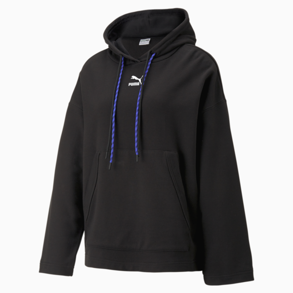 Buzo con capucha para mujer DARE TO, PUMA Black, large-ARG