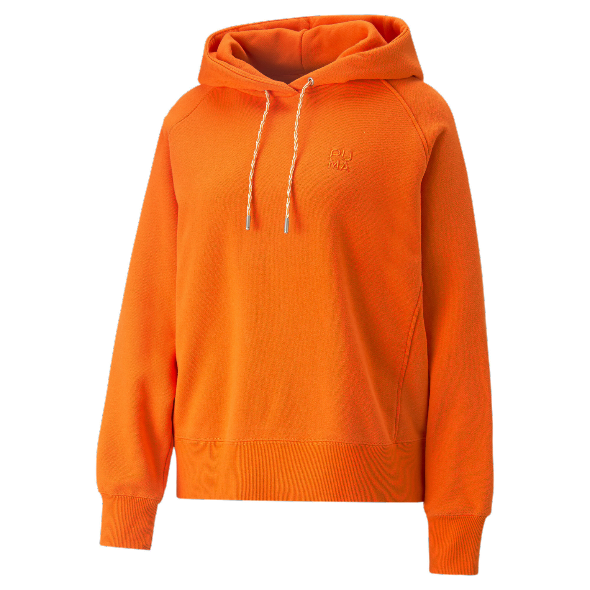 Women's Puma Infuse Hoodie, Orange, Size L, Clothing