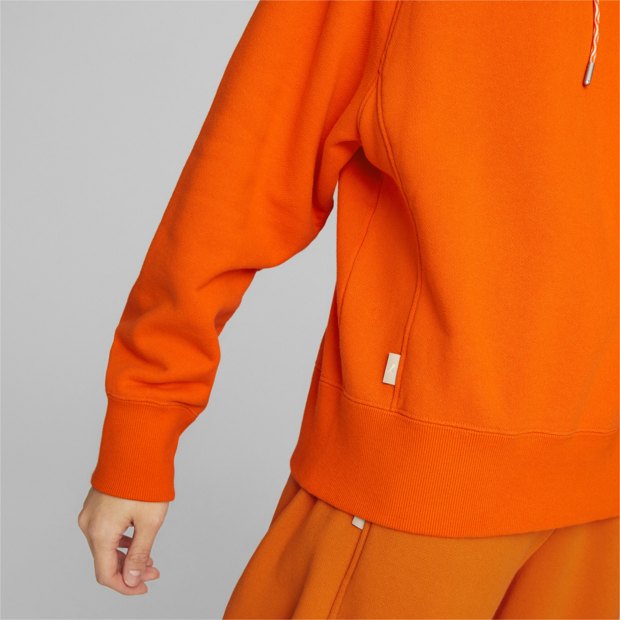 Women's Puma Infuse Hoodie, Orange, Size L, Clothing