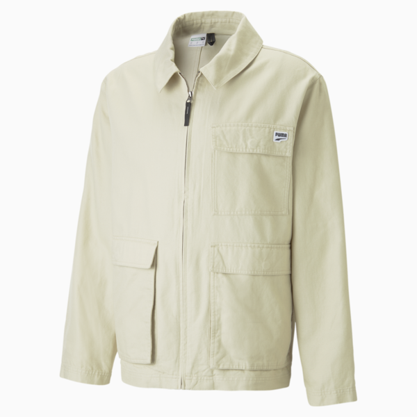 DOWNTOWN Chore Jacket Men, Granola, large-ZAF
