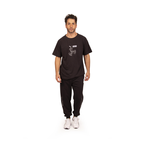 Pantalones con logo de equipo para hombre de Mercedes-AMG Petronas Motorsport, PUMA Black, large-ARG