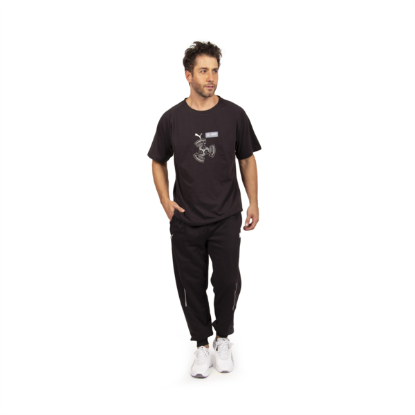 Remera con logo de equipo para hombre Mercedes-AMG Petronas Motorsport, PUMA Black, large-ARG