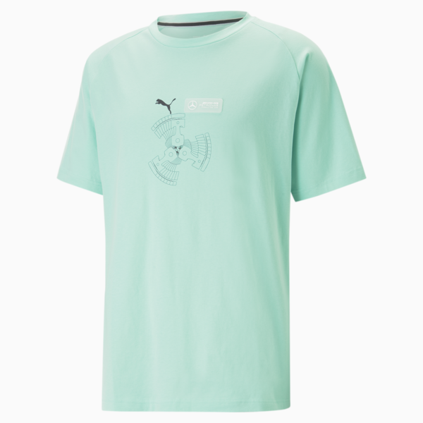 Remera con logo de equipo para hombre Mercedes-AMG Petronas Motorsport, Mint, large-ARG