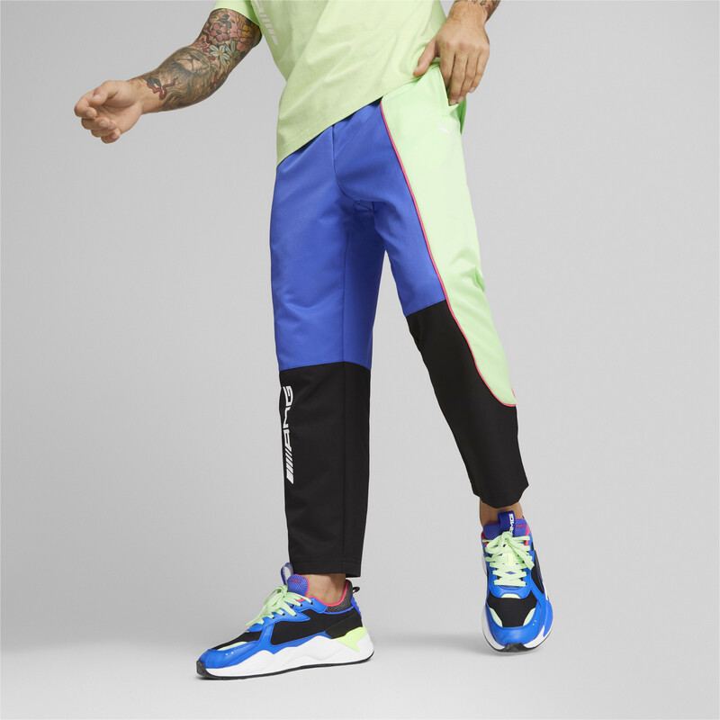 Men's PUMA AMG Woven Regular Fit Trackpants in Blue size M