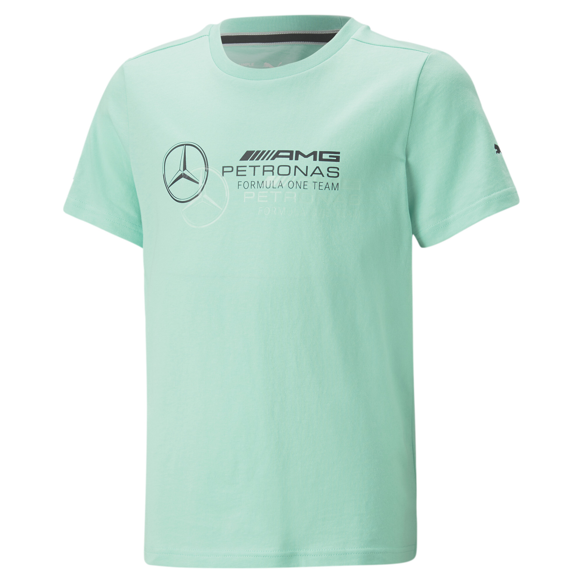 Puma Mercedes-AMG Petronas Motorsport Logo Tee Youth, Green, Size 13-14Y, Shop