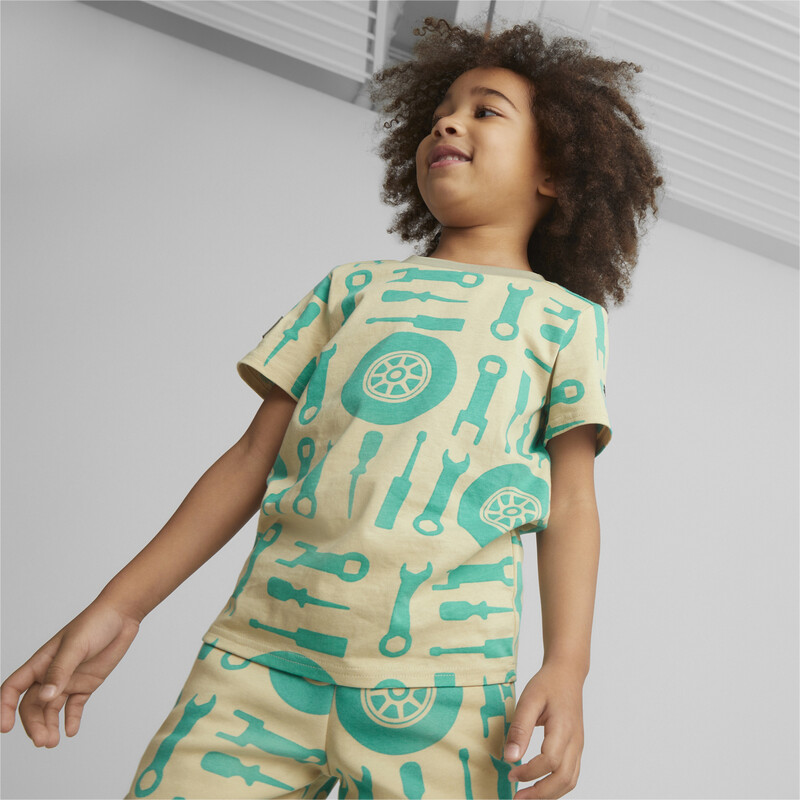 

PUMA Mercedes AMG Petronas F1 All Over Print Kids' Regular Fit T-Shirt