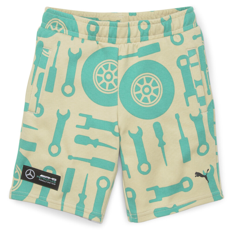 

PUMA Mercedes AMG Petronas F1 All Over Print Kids' Regular Fit Shorts