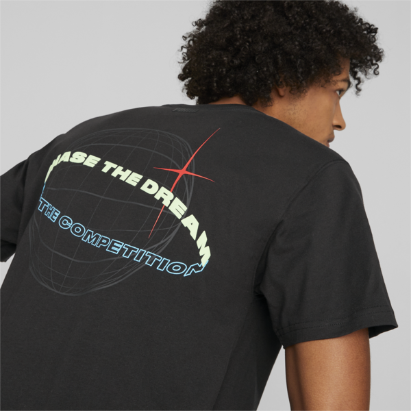 New Era Basketball Tee Men, PUMA Black, large-ZAF