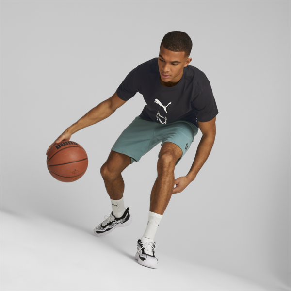 Franchise Core Basketball Tee Men, PUMA Black, large-ZAF