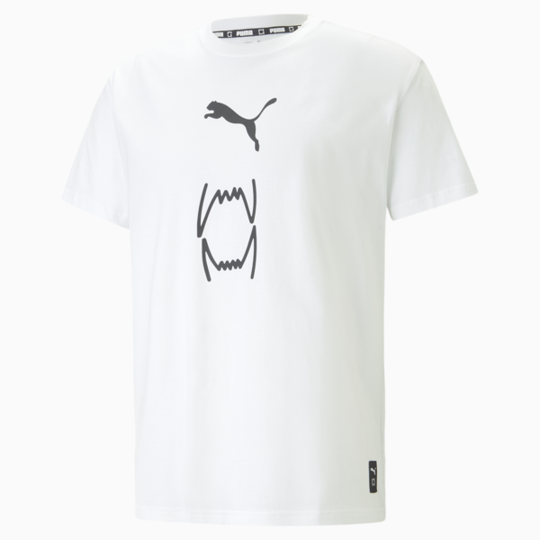 Remera de basketball Franchise Core para hombre, PUMA White, large-ARG