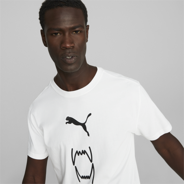 Remera de basketball Franchise Core para hombre, PUMA White, large-ARG