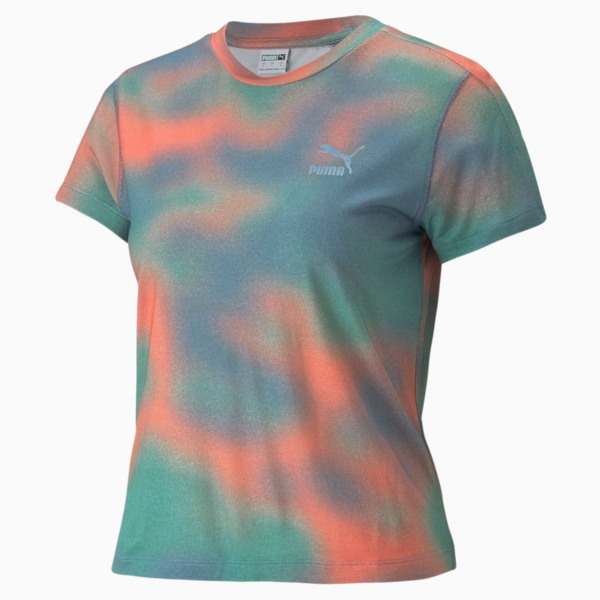 Classics RE:ESCAPE Tee Women, Deep Dive-AOP, large-ZAF