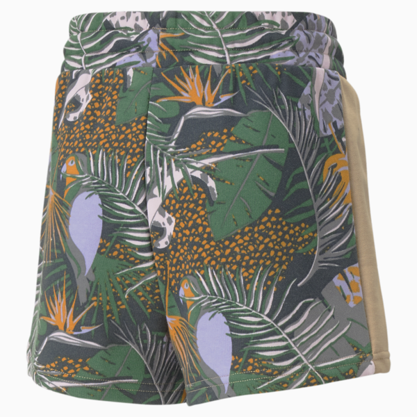 T7 Vacay Queen Printed Shorts Youth, Dusty Tan, large-ZAF