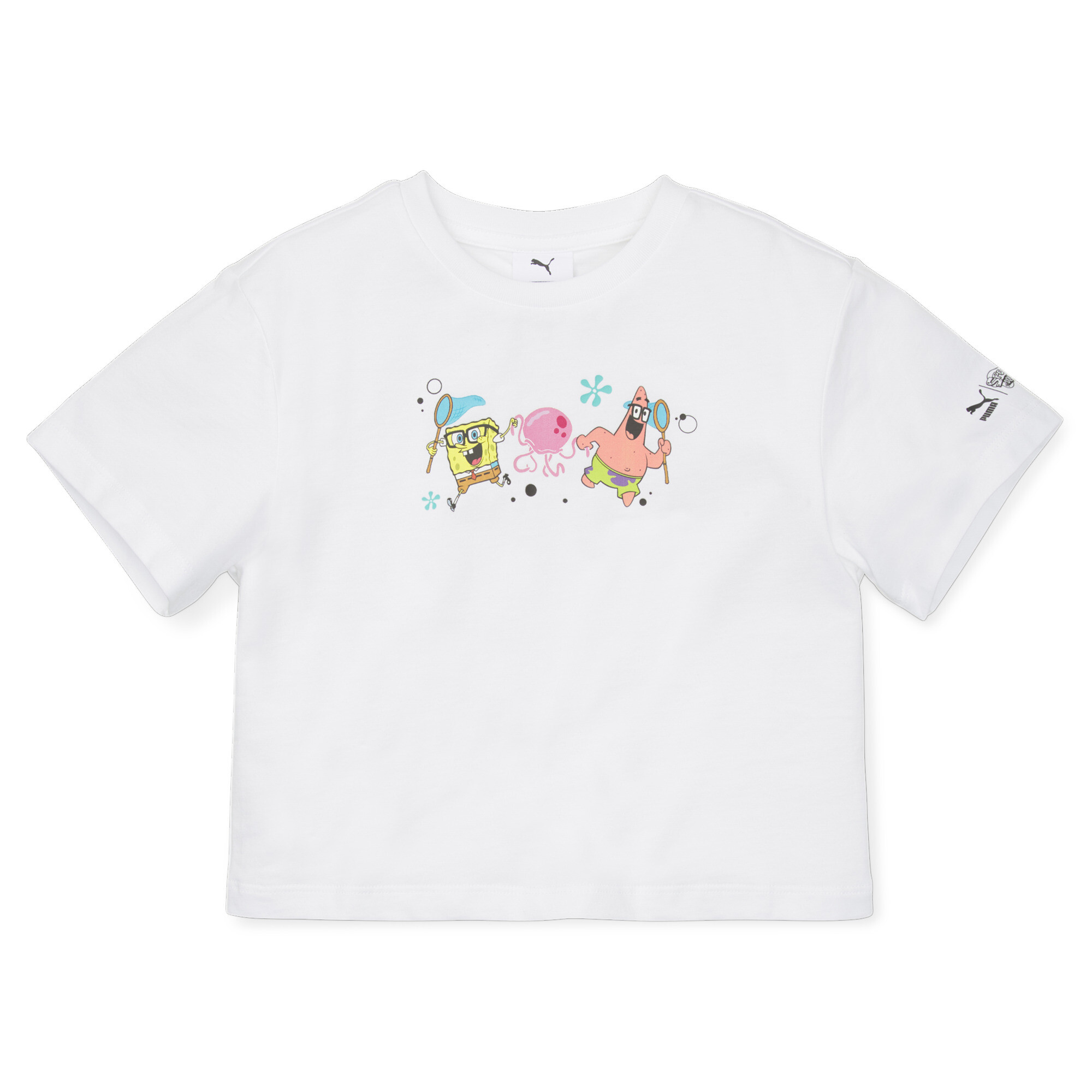 PUMA X SPONGEBOB T-Shirt Kids In White, Size 11-12 Youth